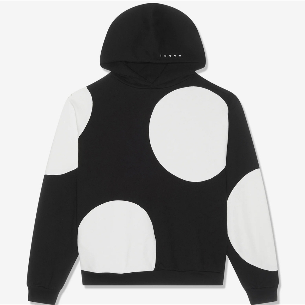 Marni Hoodie Black & White Size 52 / Large / Oversized